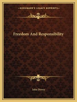 Paperback Freedom And Responsibility Book