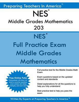 Paperback NES Middle Grades Mathematics 203: NES 203 Math Exam Book