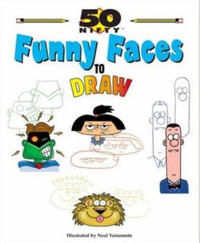 Paperback 50 Nifty Funny Faces to Draw Book