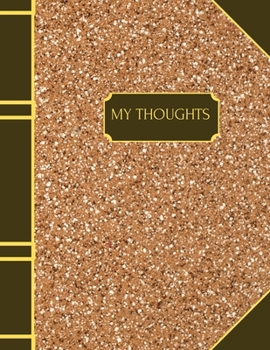 Paperback My Thoughts: Dot Grid Interior, 120 pages, 8.5 x 11 inches Book