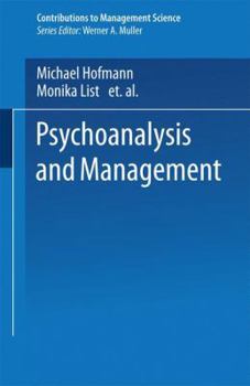 Paperback Psychoanalysis and Management Book
