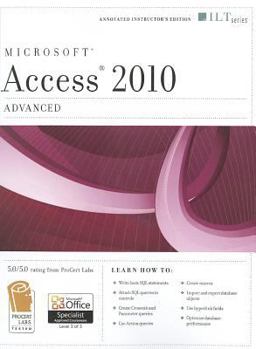 Spiral-bound Microsoft Access 2010, Advanced [With CDROM] Book