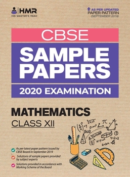 Paperback Sample Papers - Mathematics: CBSE Class 12 for 2020 Examination Book