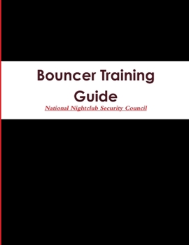 Paperback Bouncer Training Guide Book