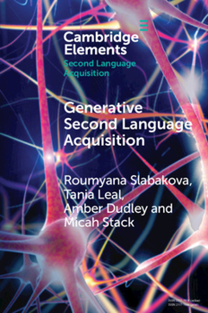 Paperback Generative Second Language Acquisition Book