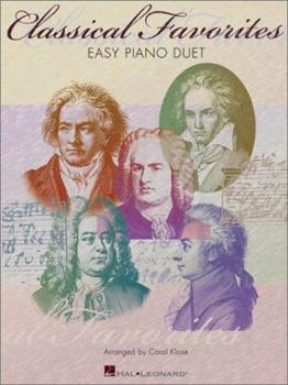 Paperback Classical Favorites: Intermediate Level Piano Duets Book