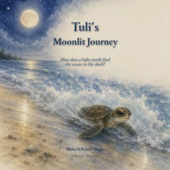 Paperback Tuli's Moonlit Journey: How does a baby turtle find the ocean in the dark? Book