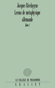 Paperback Lecons de Metaphysique Allemande T01 [French] Book