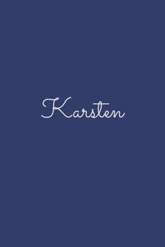 Karsten: notebook with the name on the cover, elegant, discreet, official notebook for notes, dot grid notebook,