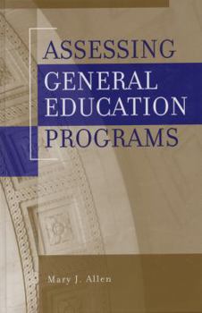 Hardcover Assessing General Education Programs Book