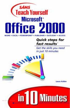 Paperback Teach Yourself Microsoft Office 2000 in 10 Minutes Book