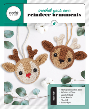 Paperback Crochet Your Own Reindeer Ornaments Book