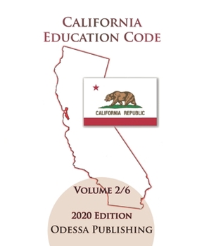 Paperback California Education Code 2020 Edition [EDC] Volume 2/6 Book