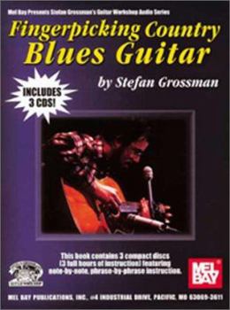 Paperback Fingerpicking Country Blues Guitar [With 3 CDs] Book