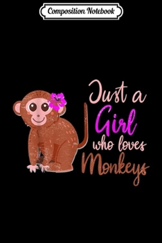 Composition Notebook: Monkey Sweet Ape Girl Funny Primate Cool Chimp Gift Idea  Journal/Notebook Blank Lined Ruled 6x9 100 Pages