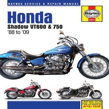 Paperback Honda Shadow Vt600 & 750 1988 to '09 Book