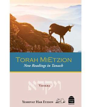 Hardcover Torah Mietzion: New Readings in Tanach: Vayikra Book