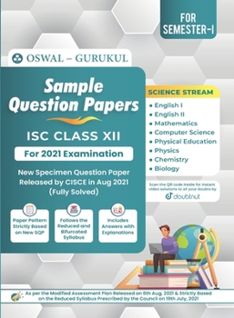 Paperback Sample Question Papers - Science Stream: ISC Class 12 for 2022 Examination Book