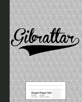 Paperback Graph Paper 5x5: GIBRALTAR Notebook Book
