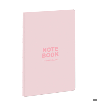 Teneues - A5 Notebook: Pastel Pink, 140 Lined Pages, Raw Sewn Spine, Lays Flat: A5 Notebook Lined Pages