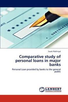 Paperback Comparative study of personal loans in major banks Book