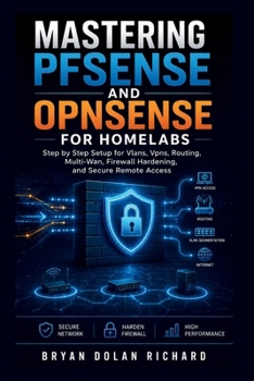 Paperback Mastering PfSense And Opnsense For Homelabs: Step by Step Setup for Vlans, Vpns, Routing, Multi-Wan, Firewall Hardening, and Secure Remote Access Book