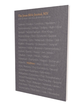 Paperback The Jesus Bible Journal, Matthew, Niv, Paperback, Comfort Print Book