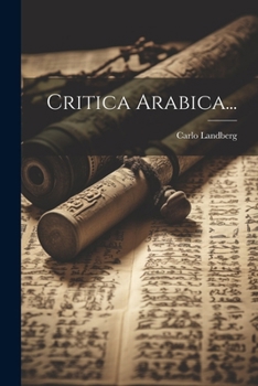 Paperback Critica Arabica... [French] Book