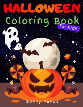 Paperback Halloween Coloring Book For Kids: Ages 4 - 8 Book
