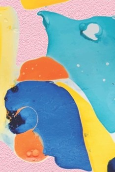 Notebook: 150 Thin-Lined Pages, Great for Students, Teachers, Professors, Dreamers, and Anyone Who Writes, Abstract Paint Poured on Pink Canvas Cover