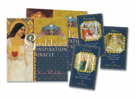 Paperback Goddess Inspiration Oracle [With 80 Full-Color Tarot Cards and Gold Organdy Tarot Bag] Book
