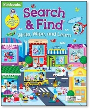 Spiral-bound Search & Find: Write, Wipe, and Learn Book