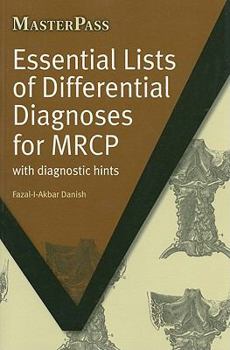 Paperback Essential Lists of Differential Diagnoses for MRCP: With Diagnostic Hints Book