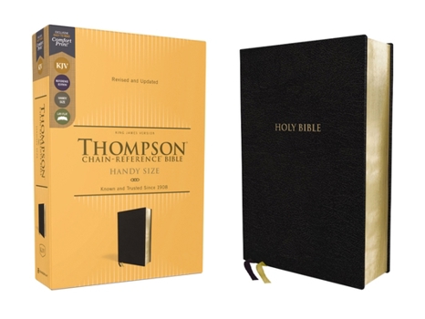 Bonded Leather Kjv, Thompson Chain-Reference Bible, Handy Size, European Bonded Leather, Black, Red Letter, Comfort Print Book