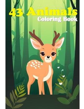 Paperback 43 Animals Coloring Book