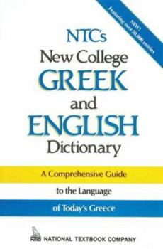 Hardcover NTC's New College Greek and English Dictionary Book