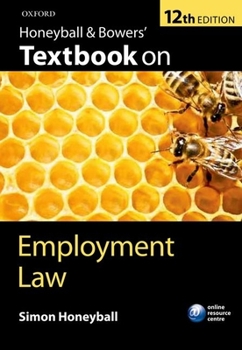 Paperback Honeyball and Bowers' Textbook on Employment Law Book