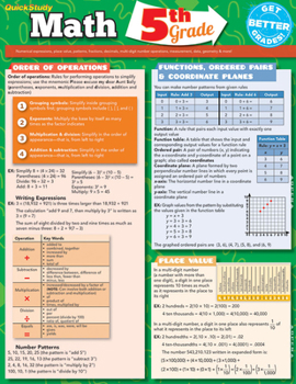 Wall Chart Math 5th Grade Book