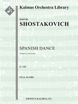 Paperback Spanish Dance, D. 580: Score Book