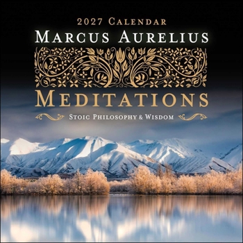 Marcus Aurelius Meditations 2027 Wall Calendar: Stoic Philosophy and Wisdom