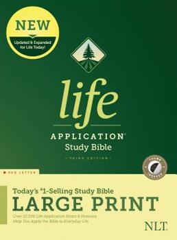 Hardcover NLT Life Application Study Bible, Third Edition, Large Print (Red Letter, Hardcover, Indexed) [Large Print] Book