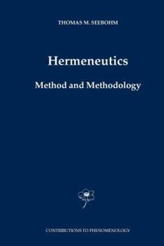 Paperback Hermeneutics. Method and Methodology Book