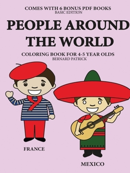 Paperback Coloring Books for 4-5 Year Olds (People Around the World) Book