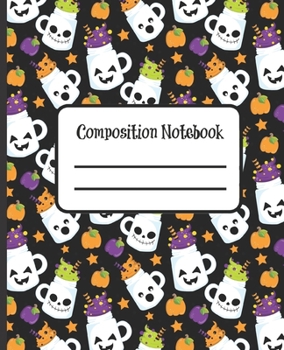 Paperback Composition Notebook: Halloween Composition Notebook and Journal 7.5 x 9.25 Wide Ruled Paper Journal Book