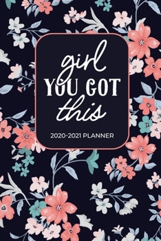 Paperback Girl You Got This: Two Year Monthly Only Planner 2020-2021 with Calendar, Notes, Dotted Page, and To-Do List - Gift for Women Book