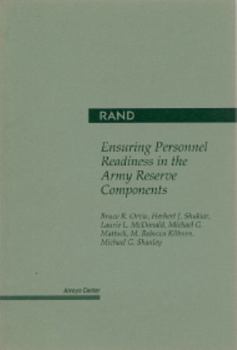 Paperback Ensuring Personnel Readiness in the Army Reserve Components Book