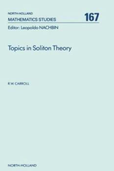 Hardcover Topics in Soliton Theory: Volume 167 Book