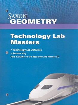Paperback Saxon Geometry: Technology Lab Masters Book