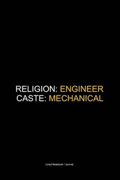 Paperback Mechanical engineering notebook: Religion: Engineer Cast: Mechanical journal to write in - Engineers gift diary Book