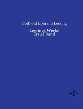 Paperback Lessings Werke: Erster Band [German] Book